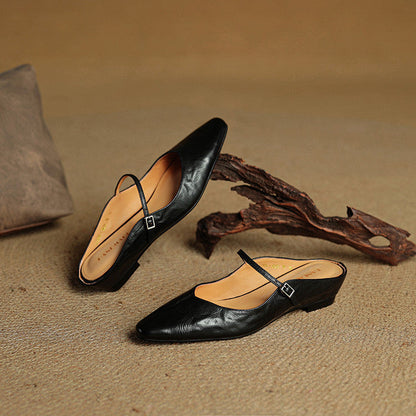 Orella Genuine Leather Mules